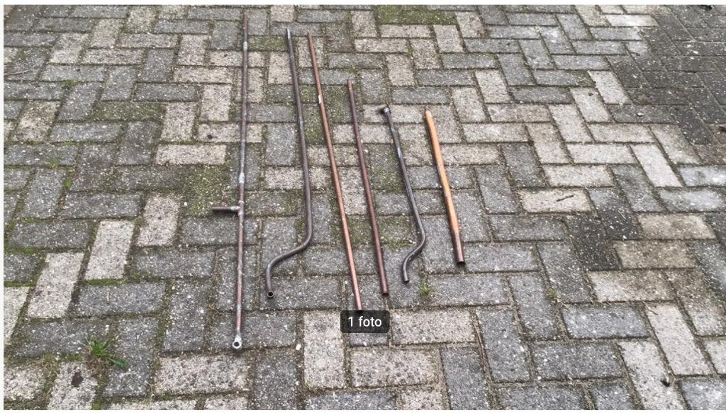 Verschillende lengtes rood koperen leidingen 15 mm, Doe-het-zelf en Verbouw, Metalen, Ophalen of Verzenden, Gebruikt, Koper of Messing