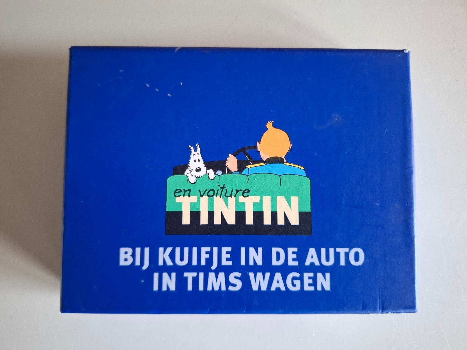 Kuifje in de auto - Kaartspel - Nieuw in verpakking, Een of twee spelers, Ophalen of Verzenden, Zo goed als nieuw, Hergé / Moulinsart
