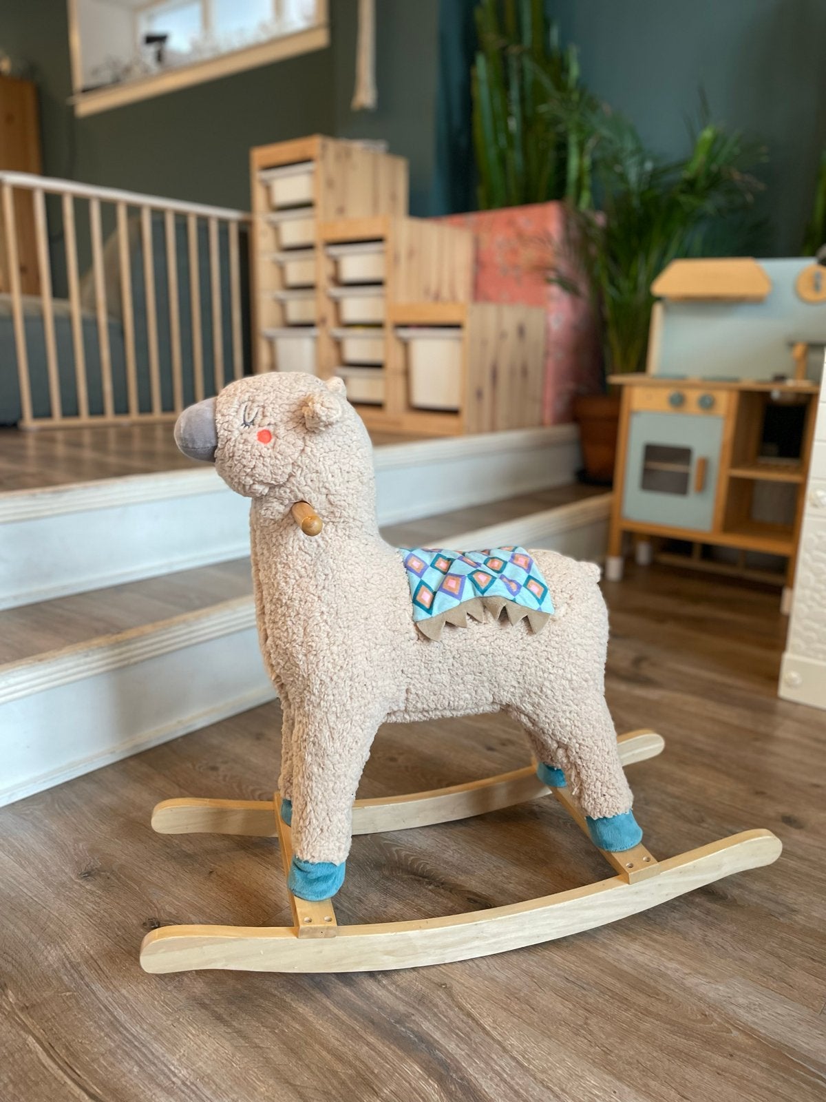 Schattige Lama Schommelpaard, Ophalen, Zo goed als nieuw, Jongen of Meisje