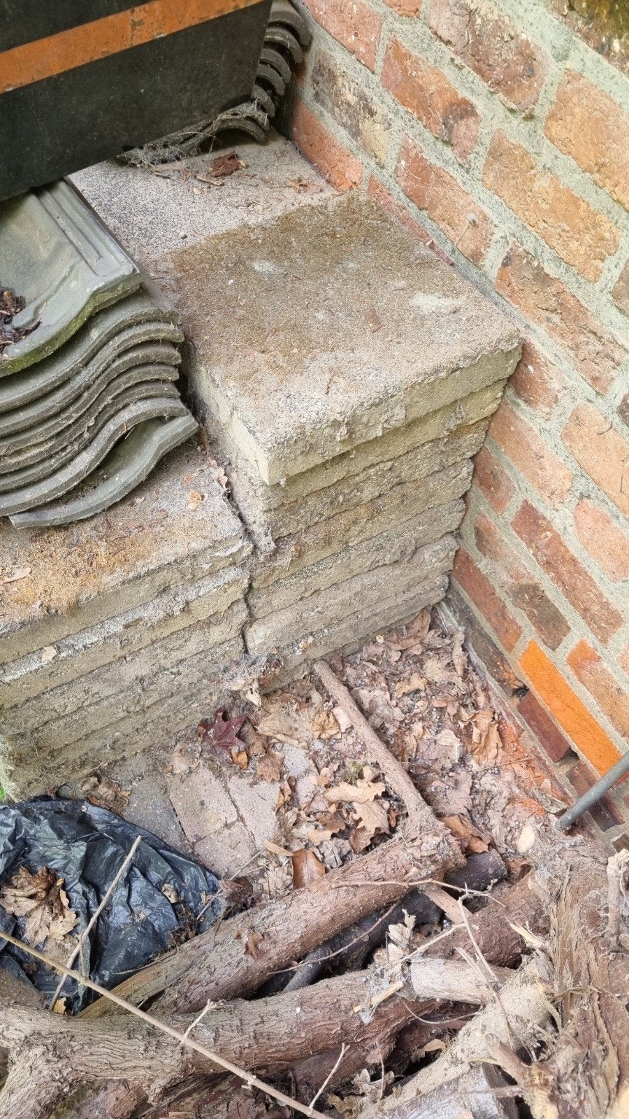 Gebruikte betontegels voor tuin of terras, Ophalen, Gebruikt, Minder dan 5 m², Beton