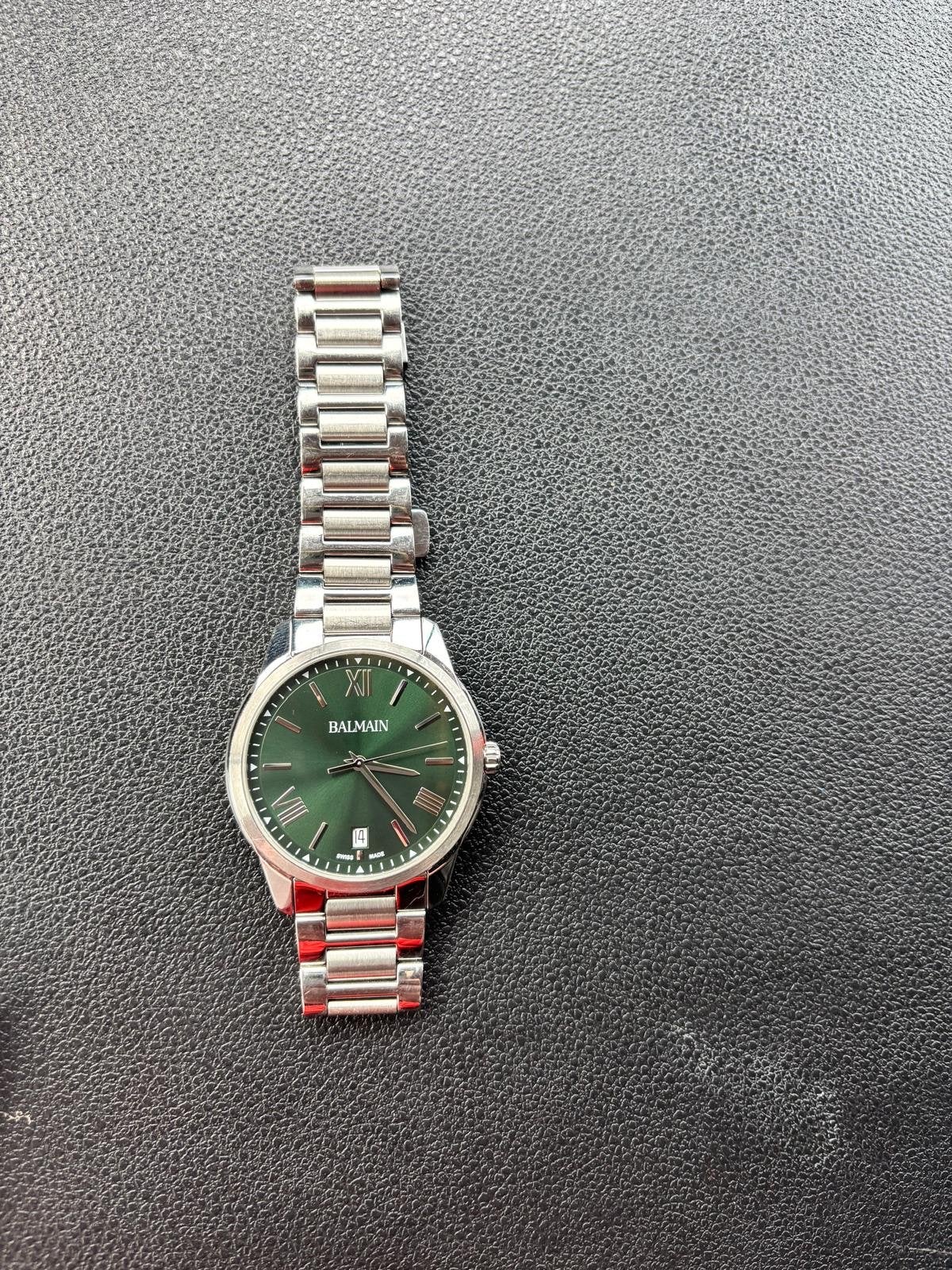Balmain Madrigal Gent Herenhorloge - Groene Wijzerplaat, Overige merken, Staal, Polshorloge, Ophalen of Verzenden
