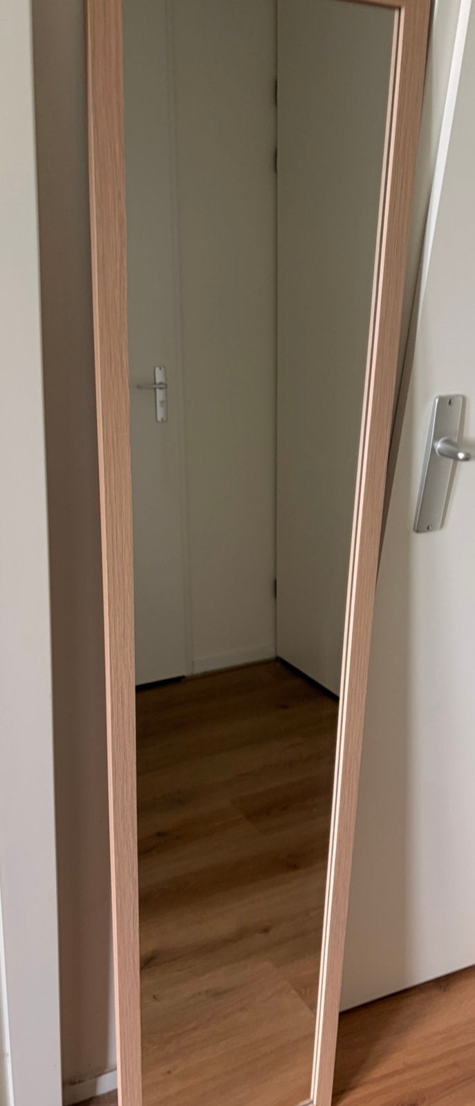Spiegel 155 x 35 cm, Ophalen, Minder dan 50 cm, Zo goed als nieuw, 150 tot 200 cm