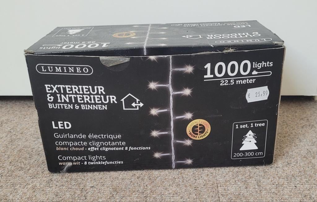 Lumineo (kerst)verlichting - indoor&outdoor - 1000st, Ophalen of Verzenden, Nieuw, Hanglamp