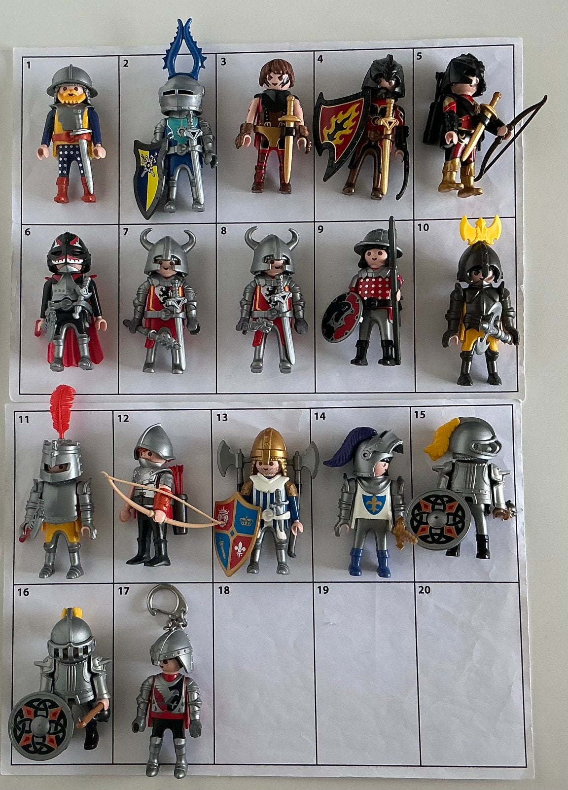 Playmobil ridders (B), Ophalen of Verzenden, Gebruikt, Losse onderdelen, Figuren