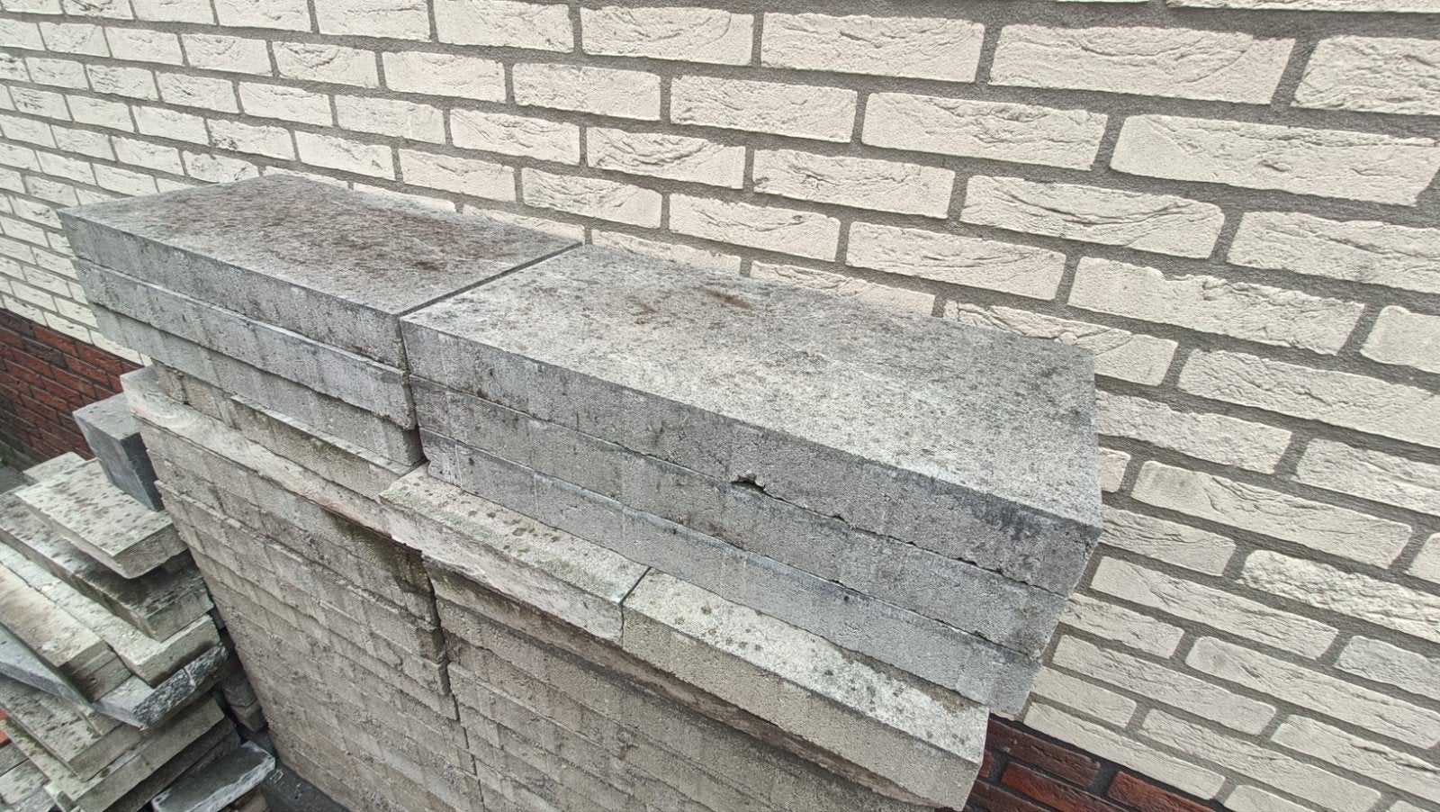 30x60 tegels - Terrastegels, Tuin en Terras, Tegels en Klinkers, Ophalen, Gebruikt, 10 m² of meer, Beton