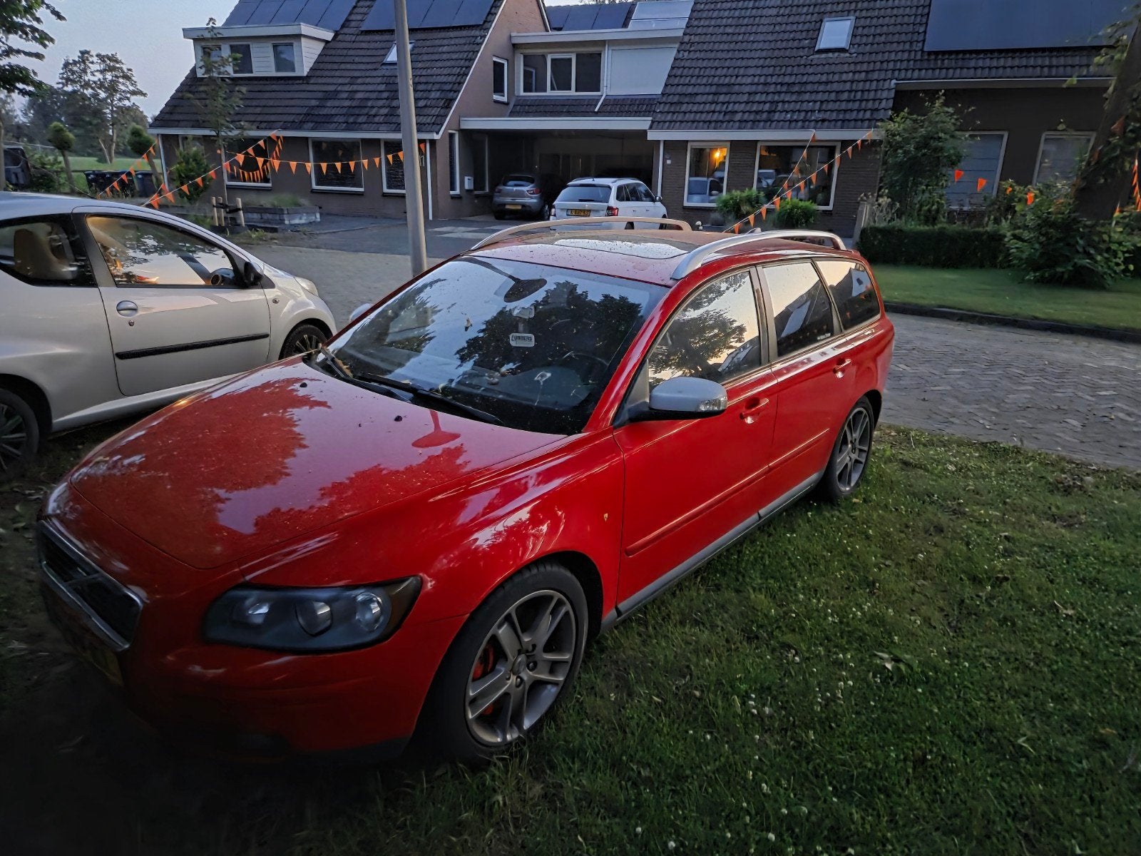 Volvo V50 2.4 D5 Geartronic 2007 Rood, Auto's, Volvo, Bedrijf, V50, Airbags, Airconditioning, Alarm, Automatische klimaatregeling