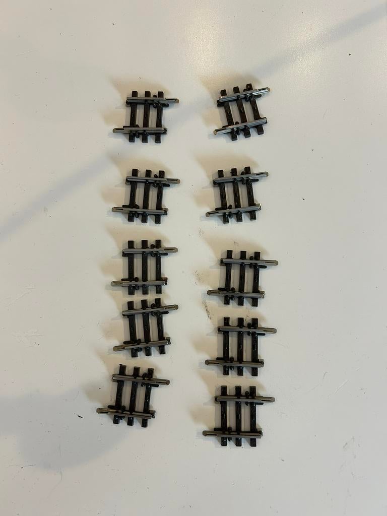 Märklin 2204 k-rails 8 stuks, Wisselstroom, Gebruikt, Verzenden, Rails