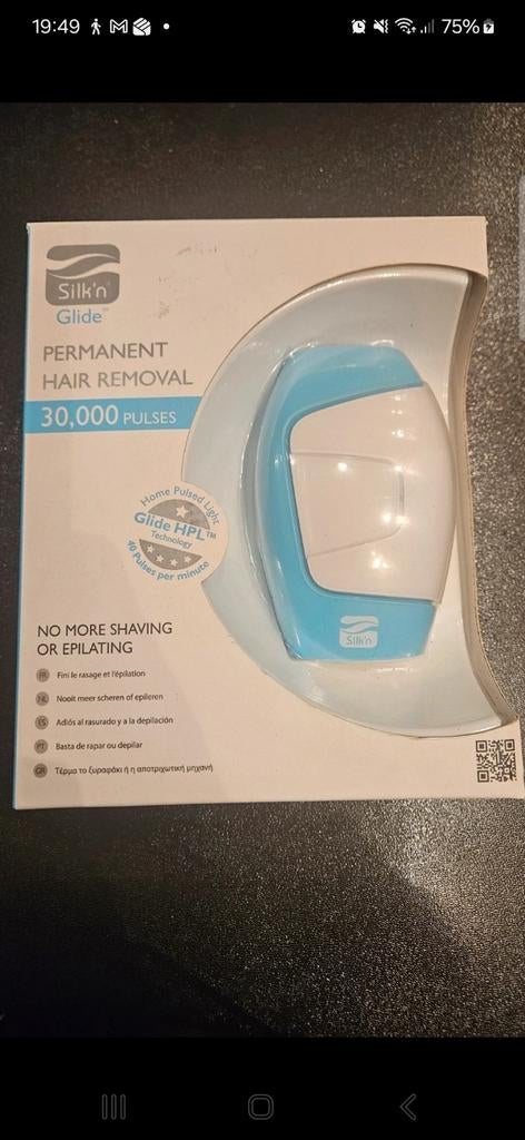 Silk'n Glide Permanente Ontharing 30.000 Pulsen, Ophalen of Verzenden, Nieuw, Scheren en Epileren