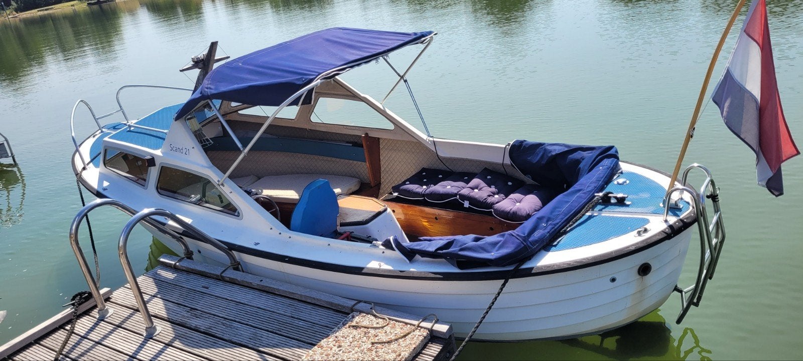 Scand 21 spitsgatter., Watersport en Boten, Gebruikt, Binnenboordmotor, Diesel, Biminitop