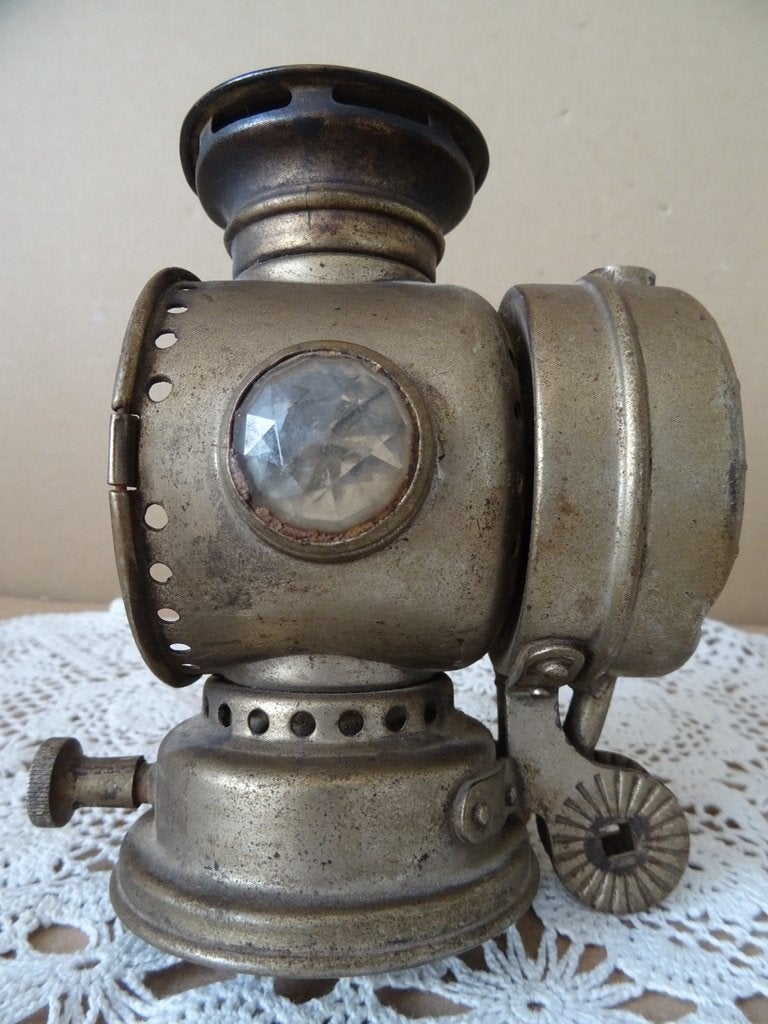 Curiosa antieke carbidlamp Vitaphare carbidlamp fiets /motor, Ophalen of Verzenden