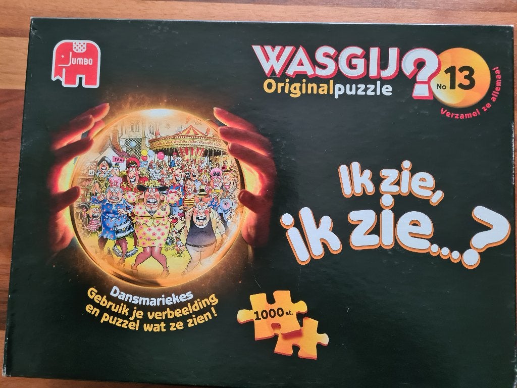 Ik zie, ik zie.....    Puzzel.     Wasgij 13 dansmariekes., Ophalen of Verzenden, 500 t/m 1500 stukjes, Nieuw