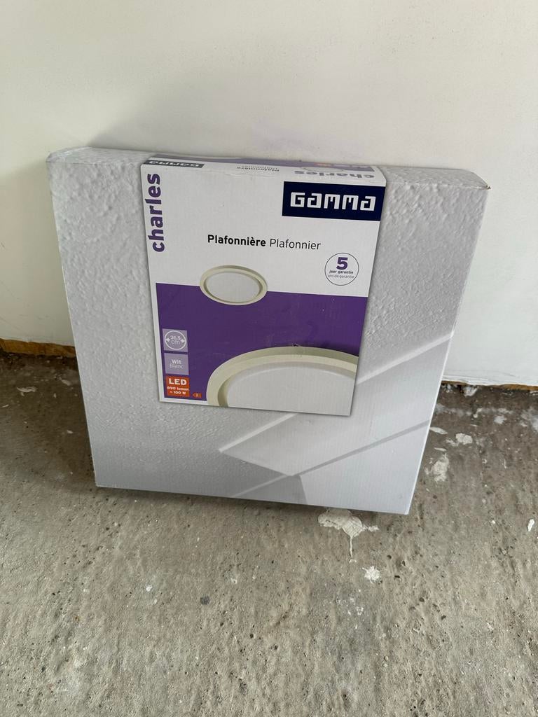 GAMMA Plafondlamp LED Wit 36,5 cm - Nieuw in doos, Metaal of Aluminium, Info@avgmechatronics, 3257LD, 3257LD