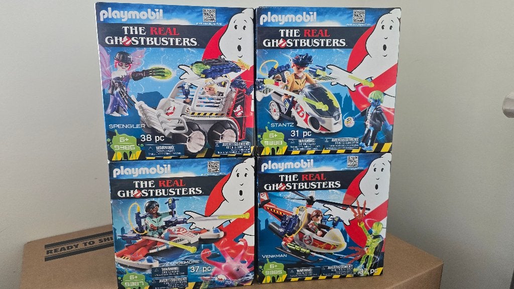 Playmobil set 4x Ghostbusters nieuw in doos, Kinderen en Baby's, Complete set, Nieuw, Ophalen of Verzenden, Figuren
