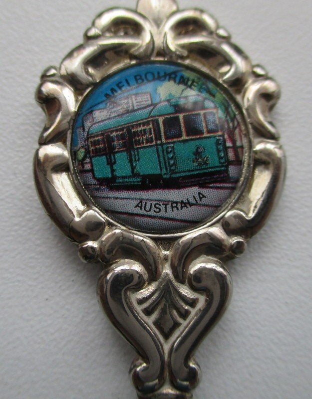AUSTRALIË MELBOURNE met TRAM uit 1966  Vintage Verzilverd, Antiek en Kunst, Antiek | Bestek, Verzenden