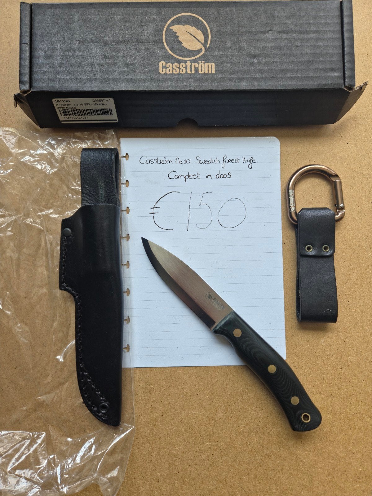 Casström no. 10 Swedish Forest knife, Ophalen of Verzenden