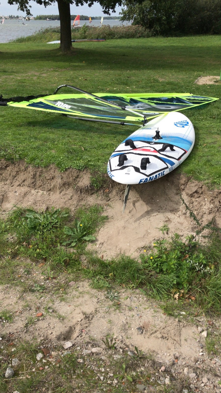 Complete windsurf set te koop (Fanatic Gecko 156l), Ophalen, Zo goed als nieuw, Complete set