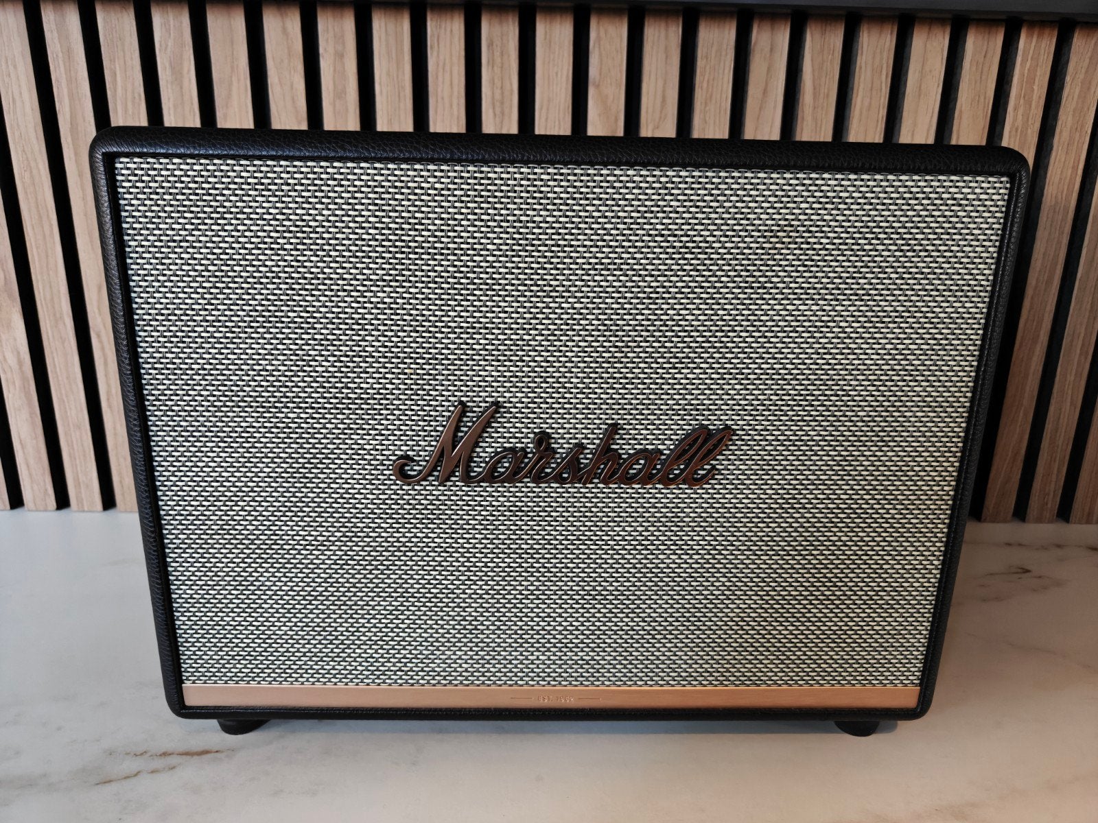 Marshall Woburn II Bluetooth Speaker (zwart) - Nieuwstaat, Stereo speakers, Ophalen of Verzenden, Zo goed als nieuw, AUX-ingang