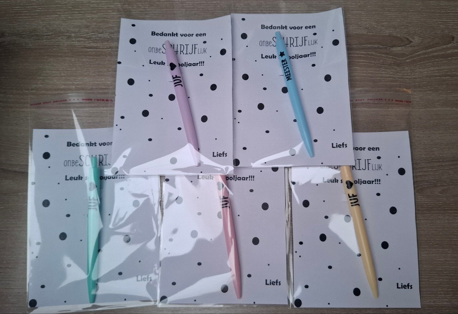 Juffen/meester cadeaus, Ophalen of Verzenden, Nieuw