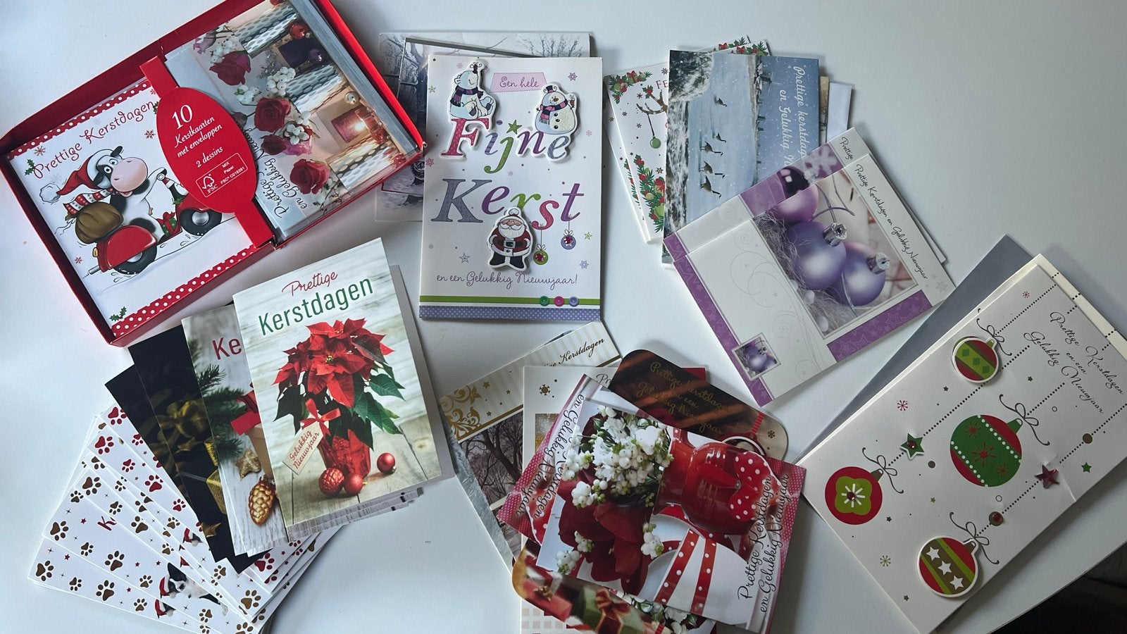 Vele kaarten voor kerst / oud&nieuw (zonder jaartal), Ophalen of Verzenden, Nieuw