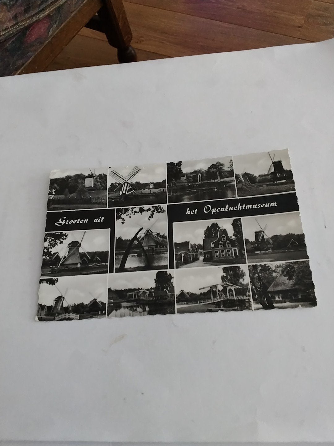 Oude ansichtkaart Openluchtmuseum Arnhem, Gelopen, Ophalen of Verzenden, 1940 tot 1960, Gelopen, Gelderland