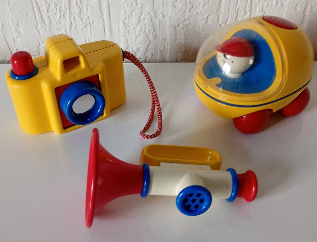 Ambi Toys Vintage TROMPET & CAMERA & AUTO, Ophalen of Verzenden, Gebruikt