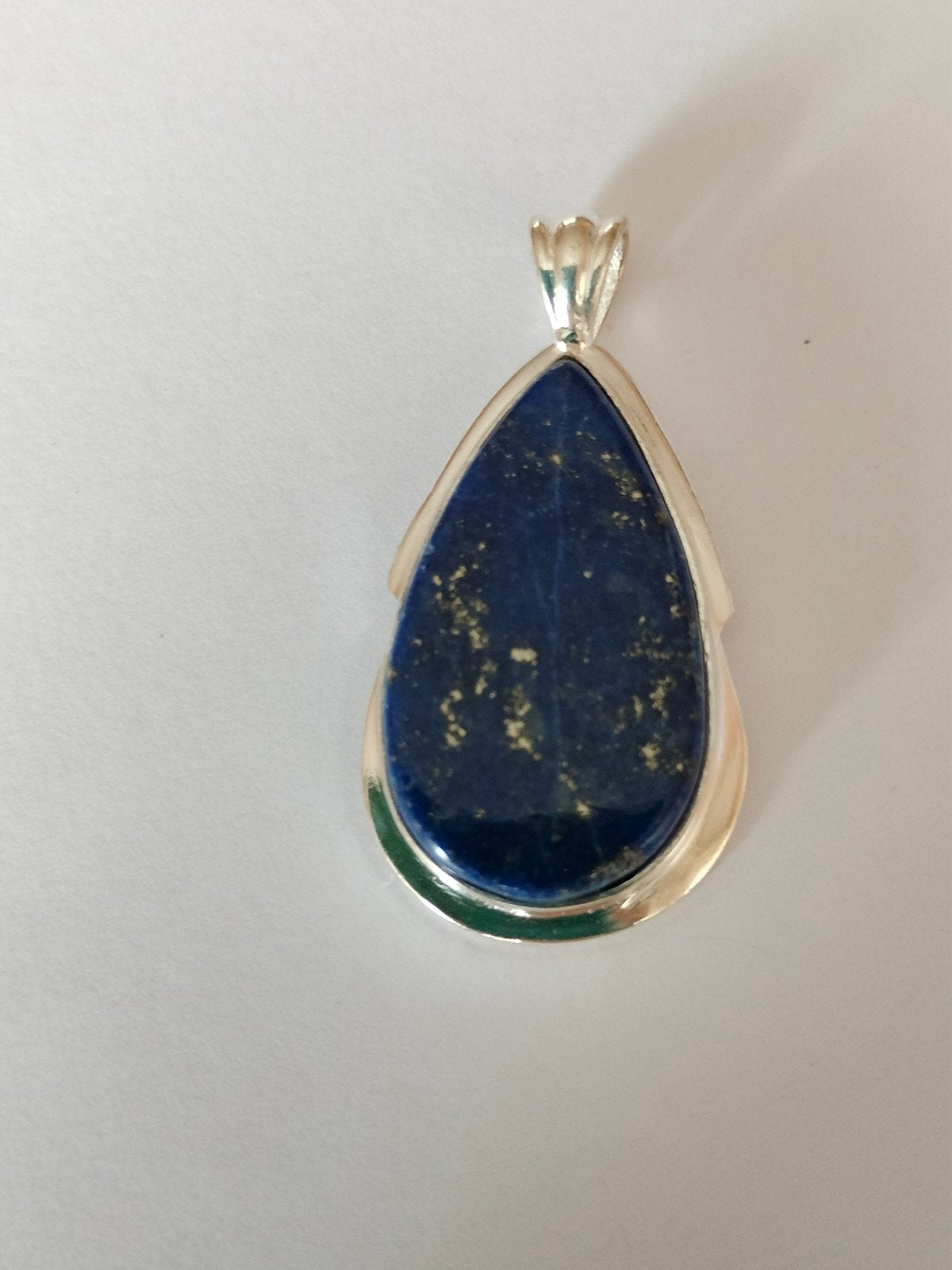 zilveren hanger met lapis lazuli, Overige voorstellingen, Nieuw, Met edelsteen, Zilver