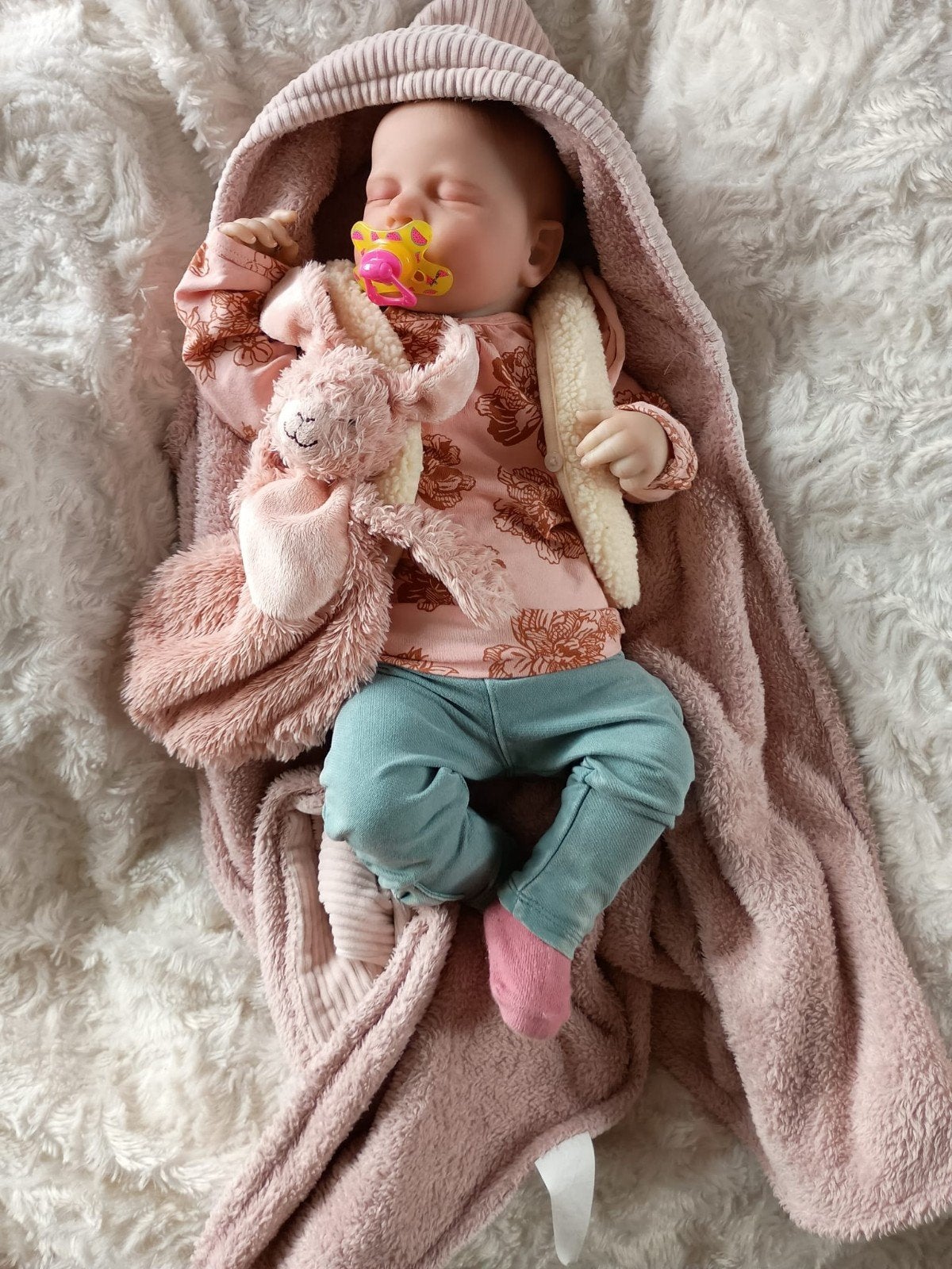 Prachtige Reborn Baby Meis! Levensecht!, Ophalen of Verzenden, Zo goed als nieuw, Babypop