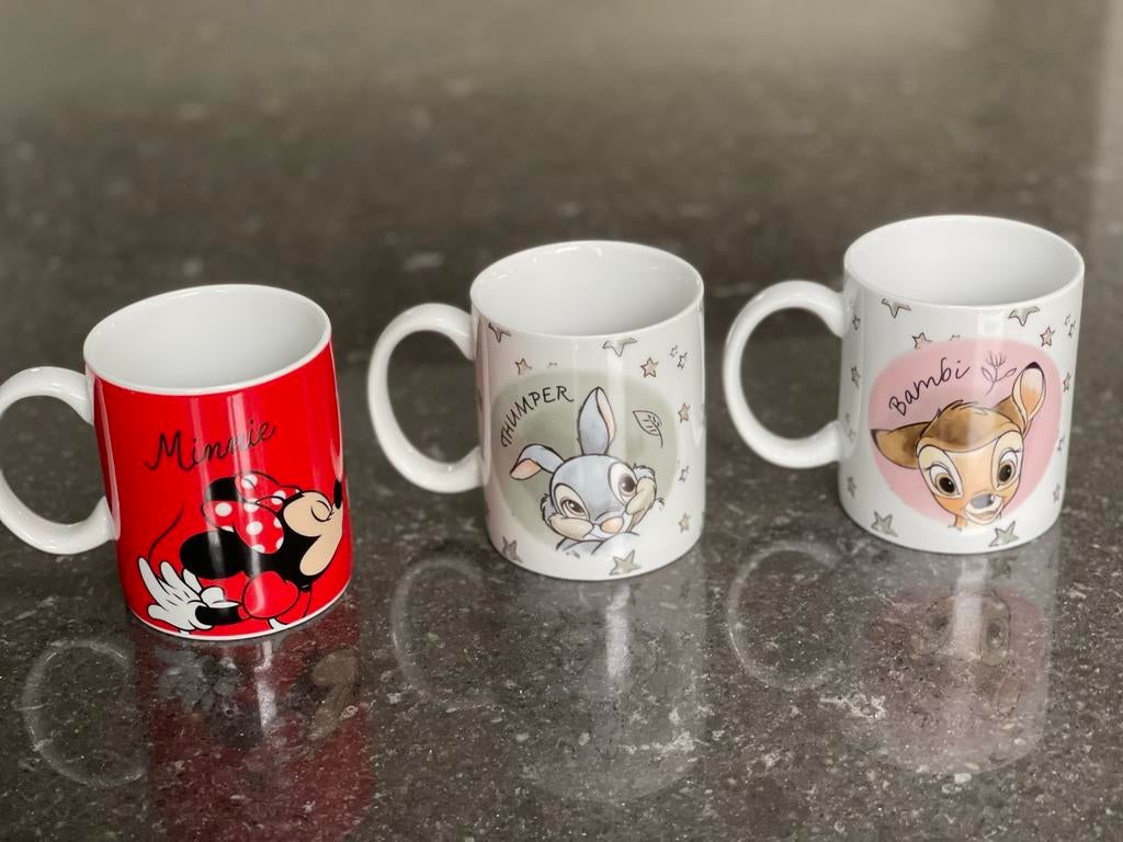 Disney bekers, Ophalen of Verzenden, Zo goed als nieuw, Overige stijlen, Kop(pen) en/of Schotel(s)