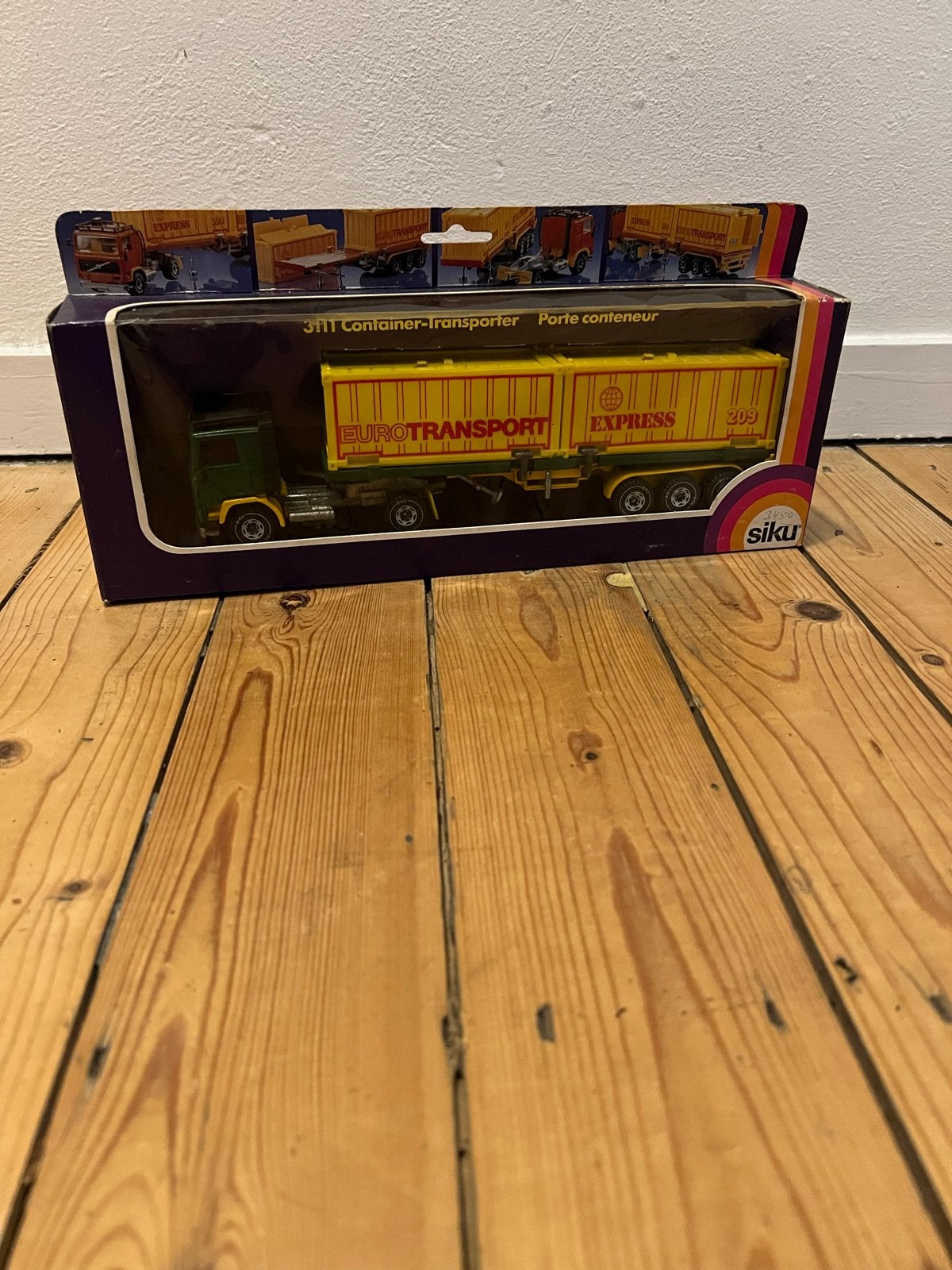 Siku 3111 Container-Transporter Eurotransport Express, Hobby en Vrije tijd, Modelauto's | 1:50, Ophalen of Verzenden, Zo goed als nieuw