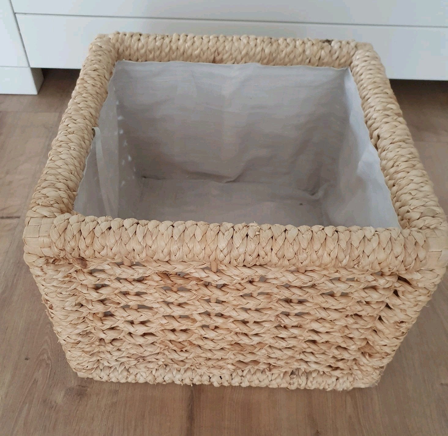 Stevig rotan mand riet, Ophalen of Verzenden, Vierkant, Riet