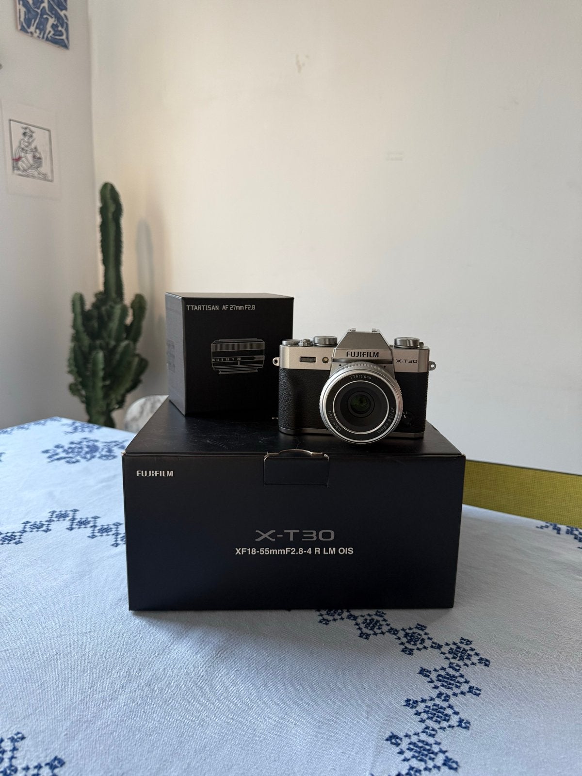 Fujifilm X-T30 Systeemcamera met TTArtisan 27mm f/2.8 lens, Ophalen, Zo goed als nieuw, Fujifilm, WiFi