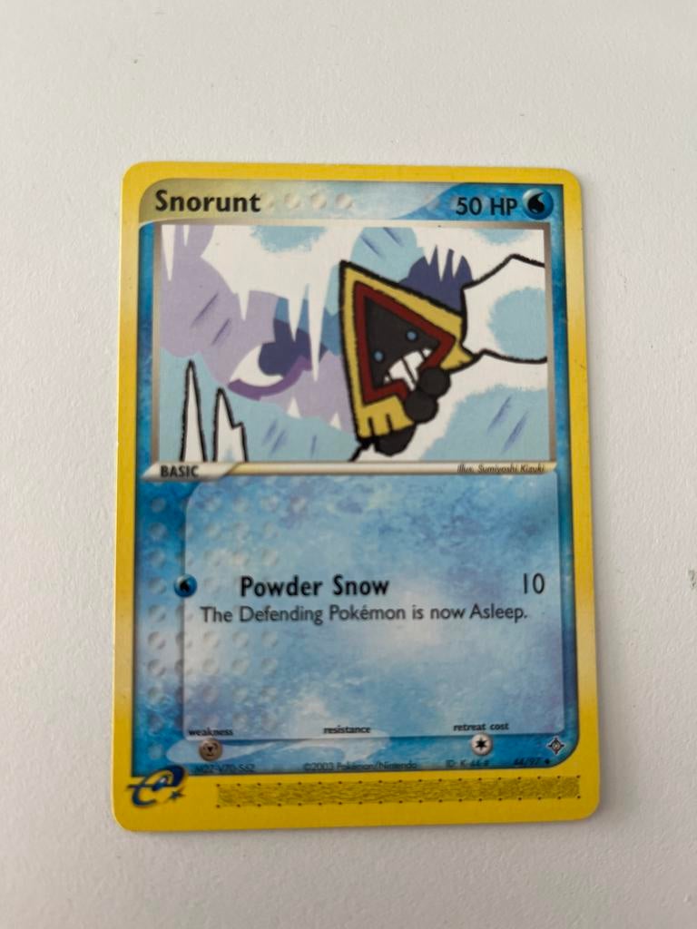 Snorunt Pokémon Kaart - 50 HP - Powder Snow, Ophalen of Verzenden, Zo goed als nieuw, Losse kaart