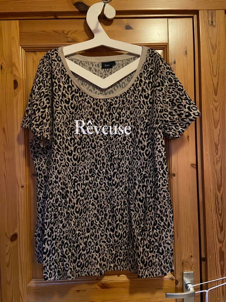 T-shirt reveuse Zizi panterlook oto 65 lengte 78 nieuw, Ophalen of Verzenden, Zo goed als nieuw, Maat 46/48 (XL) of groter