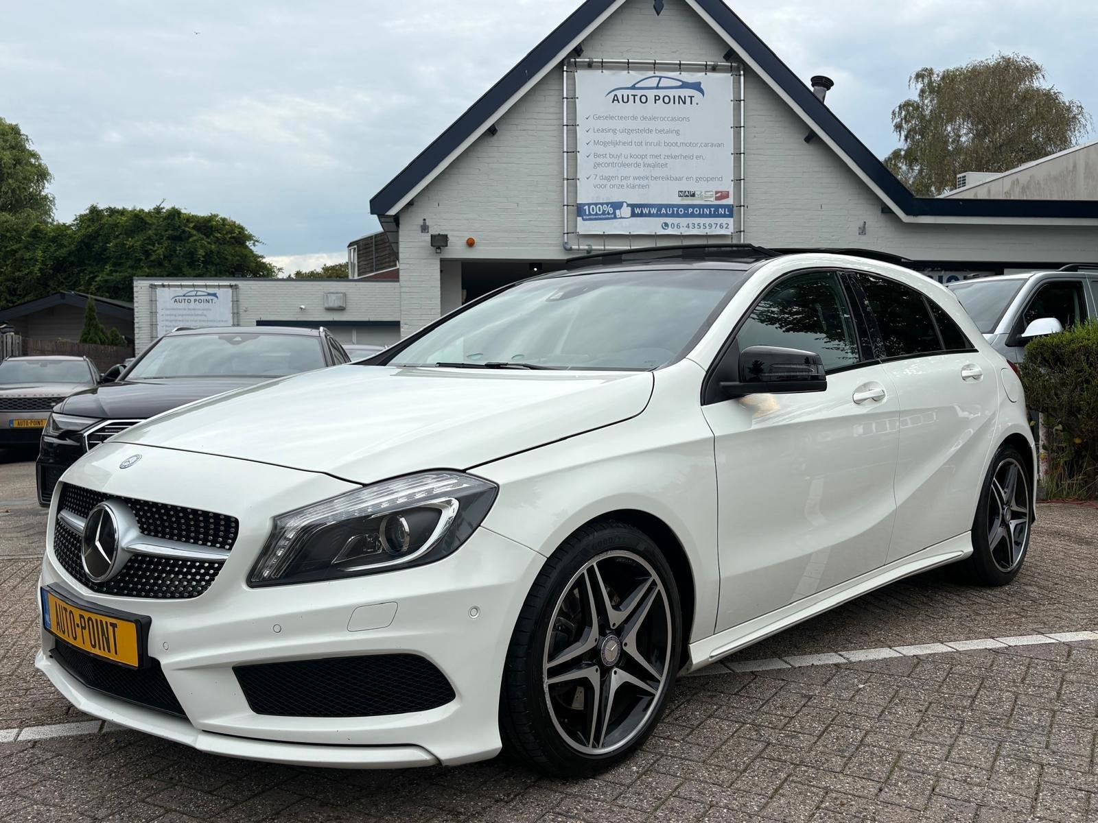 Mercedes-Benz A-klasse 220 CDI 170HP AMG PANO/CAMERA/XENON/H, Dealer onderhouden, Gebruikt, Wit, Leder