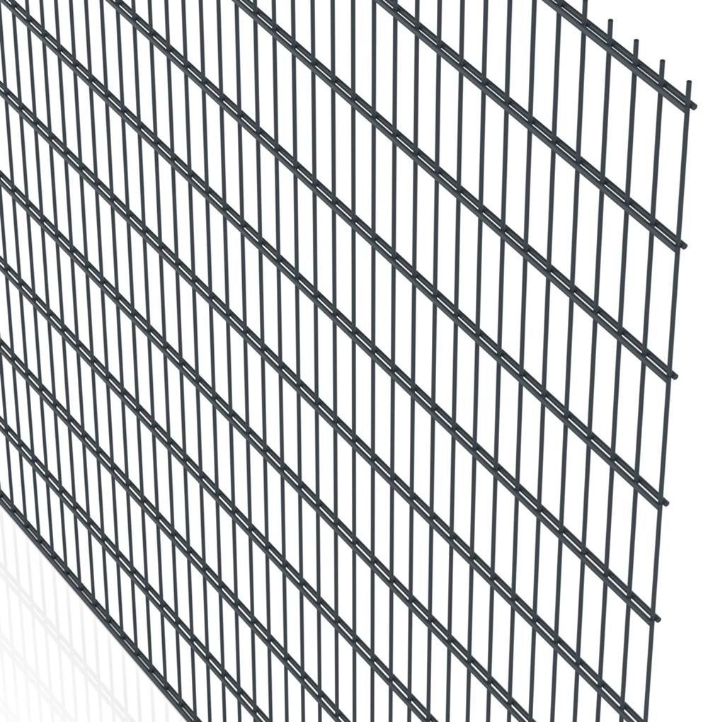 Dubbelstaafmat hekwerk 6/5/6 - H:203cm B:251cm met palen, Tuin en Terras, Tuinhekken en Hekwerk, Nieuw, Dubbelstaafmat hekwerk