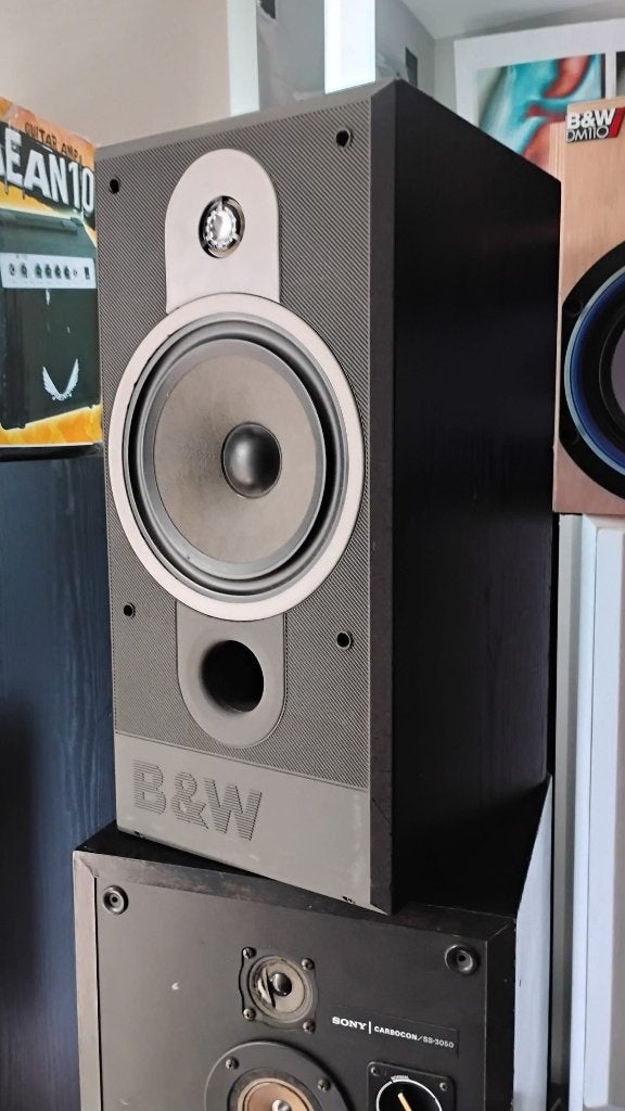 Bowers & Wilkins B&W DM 560 - set van 2 - Made in England, Stereo speakers, Gebruikt, Ophalen of Verzenden, 60 tot 120 watt