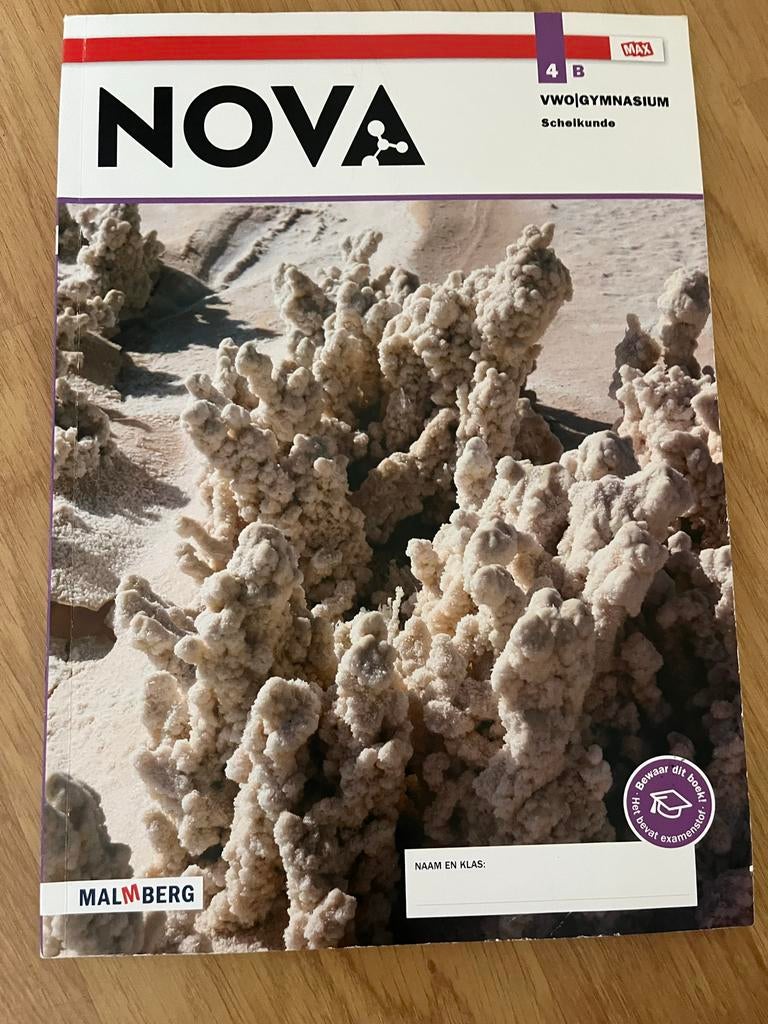NOVA Scheikunde 4B VWO Gymnasium Malmberg, Boeken, Schoolboeken, Ophalen of Verzenden, Nieuw, VWO, Scheikunde