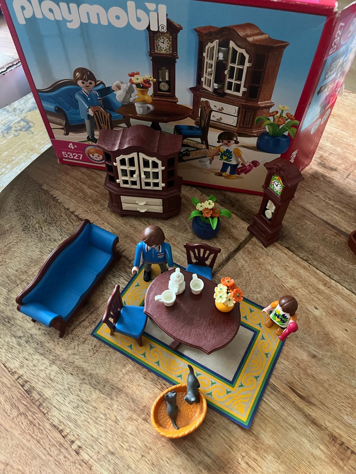 Playmobil 5327 Woonkamer met meubels en figuren, Gebruikt, Complete set, Overige typen, Ophalen of Verzenden