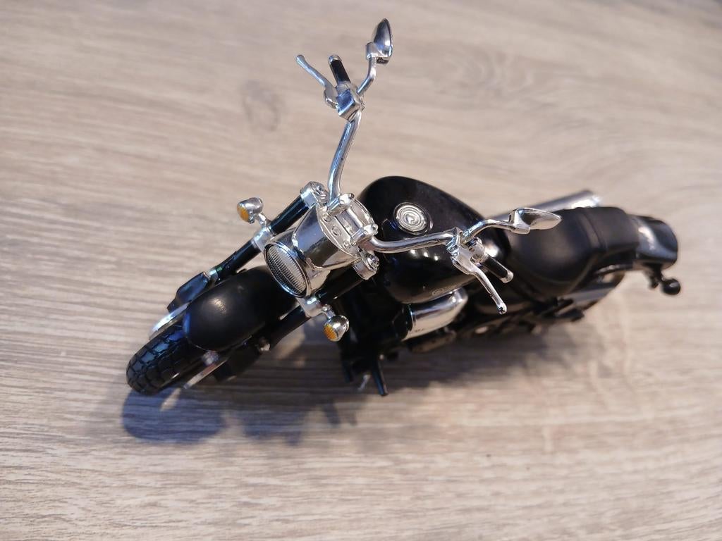 Yamaha Warrior modelmotorfiets - Zwart, gedetailleerd, Overige merken, Ophalen of Verzenden, Zo goed als nieuw, Groter dan 1:32