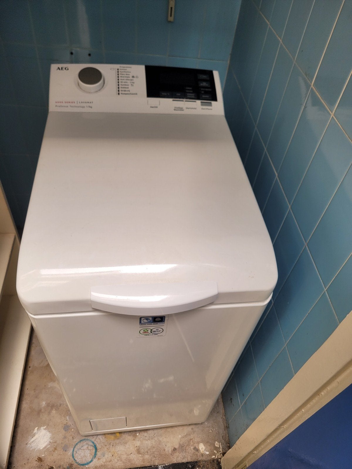 AEG Lavamat 6000 Serie Bovenlader Wasmachine 7kg, Witgoed en Apparatuur, Wasmachines, Ophalen, Bovenlader, Wolwasprogramma, Zo goed als nieuw