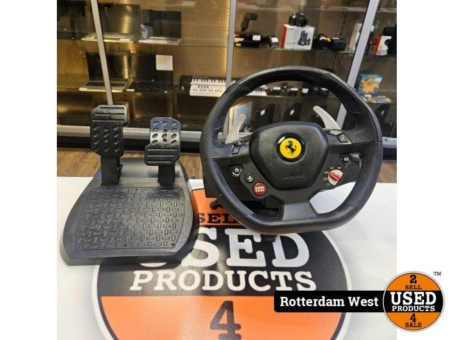Thrustmaster T80 Ferrari 488 GTB + Pedaal, Thrustmaster, Zo goed als nieuw, https://support.thrustmaster.com/en/contact-en/, 150 Rue de l'UniversitÃ©, 75007 Parijs, Frankrijk