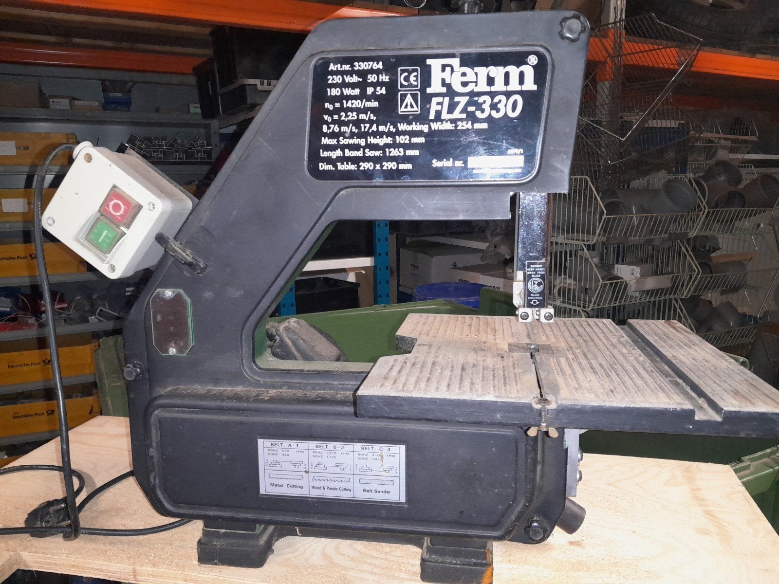 Ferm FLZ-330 Lintzaag - Gebruikt maar functioneel, Gebruikt, 70 mm of meer, Ophalen of Verzenden, Ferm