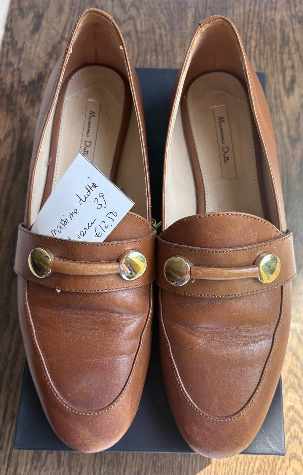 Massimo Dutti bruine instappers, maat 39, Kleding | Dames, Schoenen, Ophalen of Verzenden