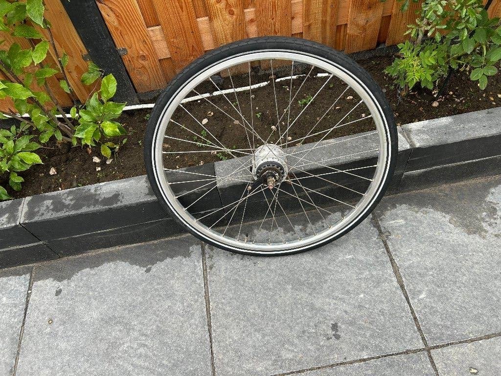 tk:Achterwiel 28 inch 7 NEXUS versnellingen rollerbrakes, Fietsen en Brommers, Fietsonderdelen, Wiel, Gebruikt, Shimano Nexus
