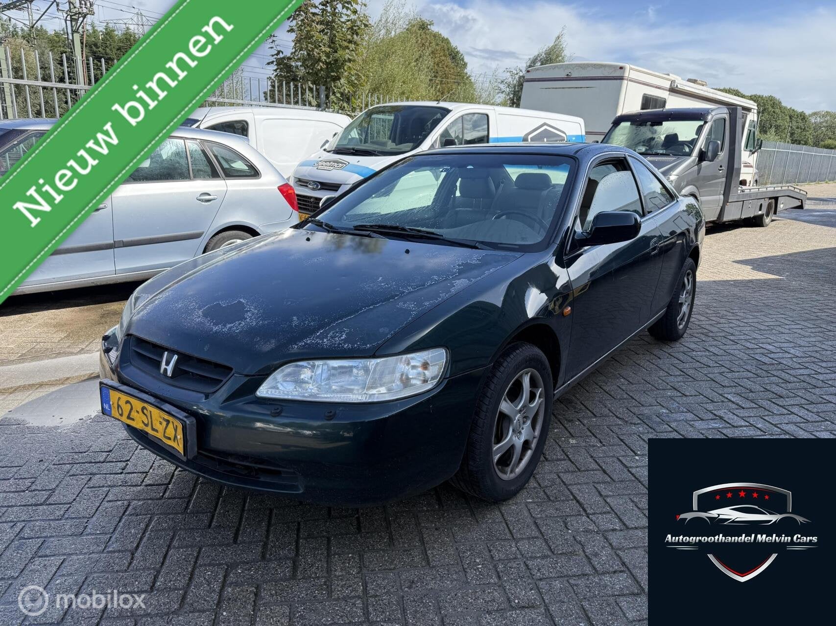 Honda Accord Coupé 3.0i-24V V6 Automaat Leer, Auto's, Honda, Beige, Zwart, Leder, Geïmporteerd