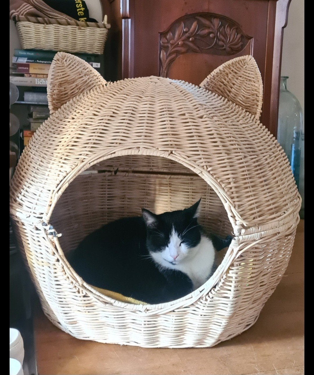 Poezenmand, Dieren en Toebehoren, Kattenmanden, Ophalen, Gebruikt, Riet