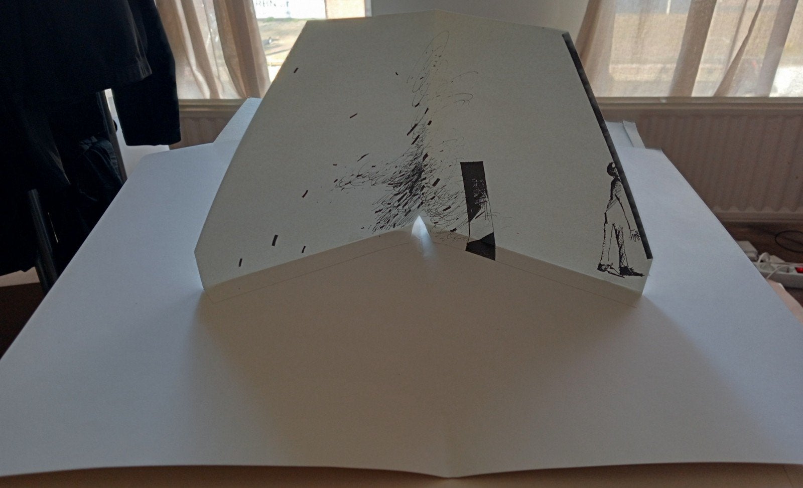 Pop Up litho gesigneerd R'80 'Facing the edge', Ophalen of Verzenden