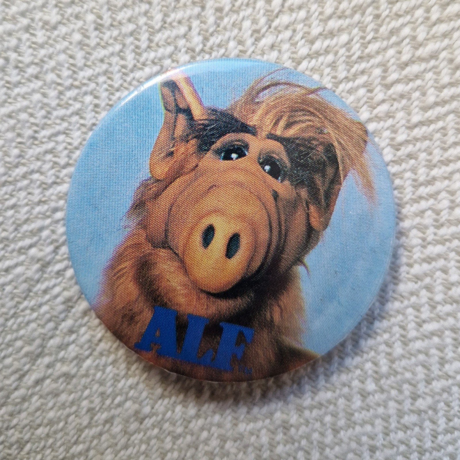 1986 alf button speldje alien life form 89s retro vintage, Ophalen of Verzenden