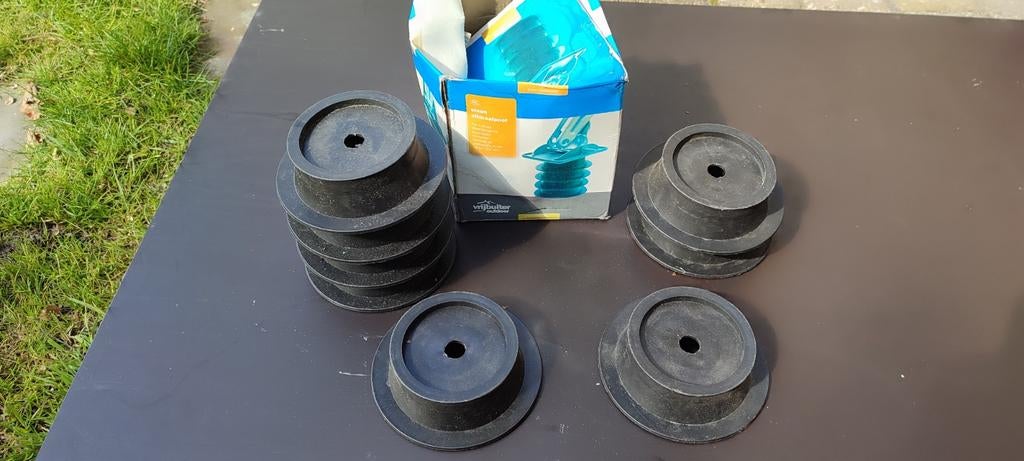 Ophoogblokken /Levellers caravan 2x 4 stuks, Caravans en Kamperen, Caravan accessoires, Ophalen of Verzenden, Gebruikt