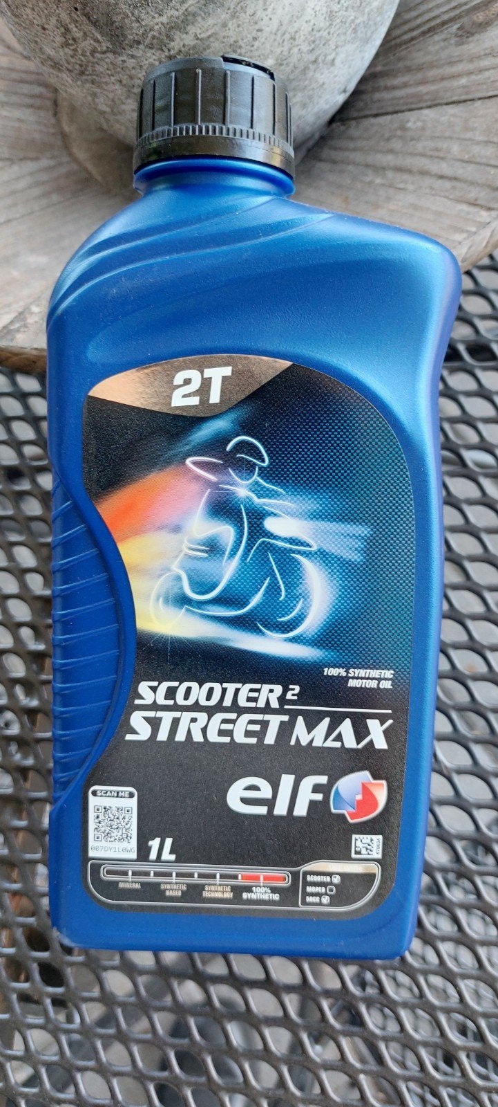elf streetmax 2 tak Motorolie  betreft 1 fles, Fietsen en Brommers, Ophalen, Nieuw